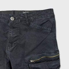 G-Star Raw Pants Mens 34x32 Black Straight Fit Casual Utility Cargo Trousers