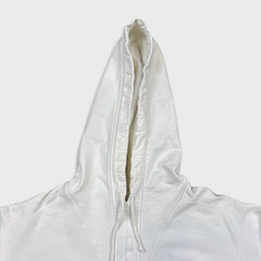 Vintage 90s Cows Hoodie Mens XL White Faded Hooded Sweater Pullover