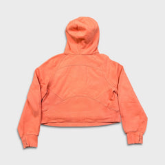 Lululemon Scuba Oversized 1/2 Zip Hoodie Womens XS Orange Hooded Sweater