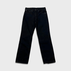 Levi's 516 Jeans Mens 32x30 Black Slim Straight Leg Dark Wash Faded Denim Pants