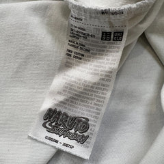 Uniqlo Naruto Shippuden T Shirt Mens Medium White Naruto Sasuke Fate Reunion Tee