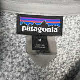 Patagonia Fleece Womens Medium Gray Outdoor Pullover Quarter Zip Jacket
