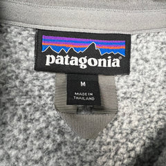 Patagonia Fleece Womens Medium Gray Outdoor Pullover Quarter Zip Jacket