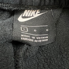 Nike Sportswear Sweatpants Mens Large Black Swoosh Taper Leg Jogger
