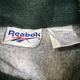 Vintage 90s Reebok Fleece Mens XL Green Logo Outdoor Pullover 1/4 Zip Jacket