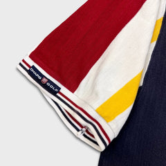 Vintage 90s Chaps Ralph Lauren Golf Polo Shirt Mens Large White Crest Striped