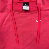 Nike Sportswear Hoodie Womens Small Red Swoosh Short Sleeve Pullover Hooded Sweater
