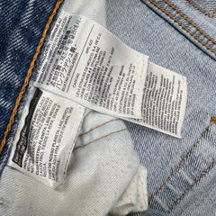 Levi's 505 Jeans Mens 34x30 Blue Regular Fit Straight Leg Light Wash Denim Pants