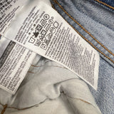 Levi's 501 S Jeans Womens 28x28 Blue Skinny Taper Leg Light Wash Faded Denim