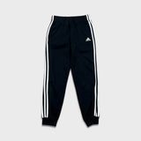 Vintage Y2K Adidas Sweatpants Mens Large Black 3 Stripes Spell Out Taper Leg Jogger