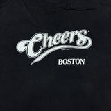 Vintage 90s Cheers Boston TV Show T Shirt Mens XL Black USA Single Stitch Tee