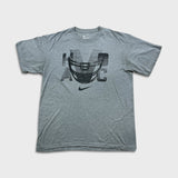 Nike Sportswear T Shirt Mens Large Gray Football Graphic Loose Fit Athletic Tee