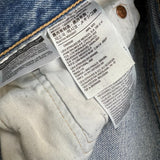 Levi's 501 T Jeans Mens 31x32 Blue Taper Fit Distressed Light Wash Denim Pants