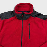 Tommy Hilfiger Fleece Mens XL Red Outdoor Hilfiger Expedition Full Zip Jacket