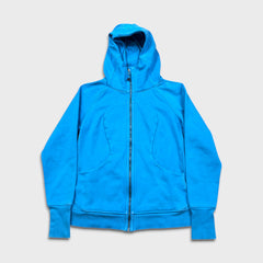 Lululemon Scuba Hoodie Womens Size 10 Blue Full Zip Sports Hooded Sweater
