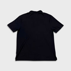 United Colors of Benetton Polo Shirt Mens XL Black Coolmax Short Sleeve Golf