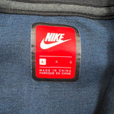 Nike Tech Fleece Hoodie Mens Medium Blue Sport Swoosh Full Zip Hooded Sweater