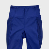 Lululemon Fit Physique Tight Womens Size 4 Blue Mesh Gym Yoga Pilates Leggings