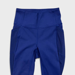 Lululemon Fit Physique Tight Womens Size 4 Blue Mesh Gym Yoga Pilates Leggings