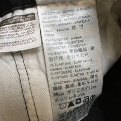 Levi's 512 Jeans Mens 36x32 Black Slim Taper Leg Dark Wash Mid Rise Stretch Denim Pants