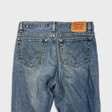 Vintage Y2K Levi's 516 Jeans Mens 34x30 Blue Slim Fit Straight Leg Light Wash Denim Pants