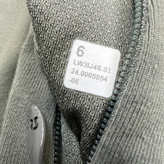 Lululemon It’s Rulu Run Cropped Half Zip Womens Size 6 Green Thumbholes Jacket