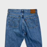 Levi's 501 Jeans Mens 30x30 Blue Original Fit Straight Distressed Medium Wash Denim Pants