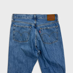 Levi's 501 Jeans Mens 30x30 Blue Original Fit Straight Distressed Medium Wash Denim Pants