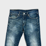 Levi's 505 Jeans Mens 30x28 Blue Regular Fit Straight Leg Dark Wash Denim Pants