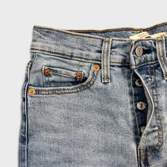 Levi's Wedgie Straight Jeans Womens 26x28 Blue Distressed Light Wash Denim Pants