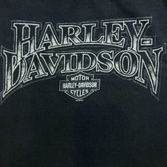 Vintage 2008 Harley Davidson T Shirt Mens XL Black Motor Sport Biker Tee