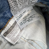 Levi's 511 Jean Mens 33x28 Blue Slim Fit Light Wash Faded Stretch Denim Pants