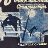Vintage 2002 Nike OFSAA Track and Field Championships Shirt Mens Large Blue Long Sleeve Tee