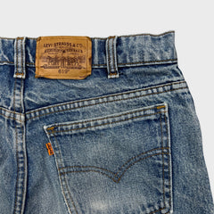 Vintage 90s Levi's 619 Jeans Mens 32x32 Orange Tab Light Wash Slim Straight