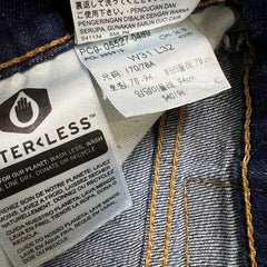 Levi's 527 Bootcut Jeans Mens 31x32 Blue Slim Fit Mid Rise Dark Wash Stretch Denim Pants