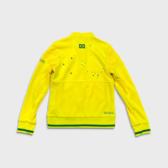 2010 Adidas Brazil Track Jacket Mens Medium Yellow South Africa FIFA World Cup
