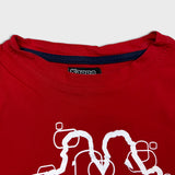 Vintage 90s Kappa T Shirt Mens Large Red Graphic Short Sleeve Tee