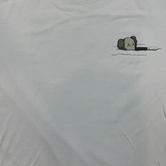 KAWS x Uniqlo UT Short Sleeve Artbook Cover T Shirt Mens 2XL White Graphic Tee