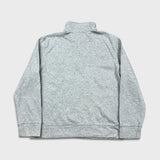 Nautica Sweatshirt Mens Large Gray 1/4 Zip Classic Logo Pullover