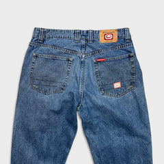 Vintage Y2K Ecko Unltd Jeans Mens 35x32 Blue Relaxed Straight Medium Wash Baggy Denim Pants