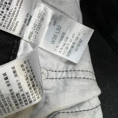 Levi's 511 Jeans Mens 36x32 Black Slim Fit Mid Rise Dark Wash Stretch Denim Pants