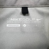 Nike Golf Jacket Mens Large Grey Sportswear 1/2 Zip Lightweight Short Sleeve