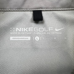 Nike Golf Jacket Mens Large Grey Sportswear 1/2 Zip Lightweight Short Sleeve