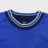 Vintage 90s Gap T Shirt Mens Small Blue USA Blank Ringer Short Sleeve Tee