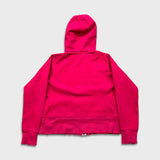 Lululemon Scuba Hoodie Womens Size 12 Pink Full Zip Distressed Hooded Sweater