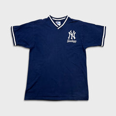 Vintage 90s Pro Player New York Yankees T Shirt Mens Medium Blue MLB Baseball Tee