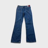Vintage 90s Tommy Hilfiger Jeans Womens 28x32 Blue Straight Flare Leg Medium Wash Denim Pants