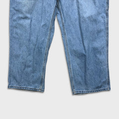 Carhartt B13 STW Jeans Mens 40x28 Blue Original Dungaree Fit Workwear Loose Baggy Pants