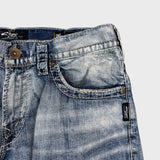 Silver Jeans Co. Zac Mens 34x32 Blue Relaxed Fit Straight Leg Light Wash Denim Pants