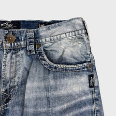 Silver Jeans Co. Zac Mens 34x32 Blue Relaxed Fit Straight Leg Light Wash Denim Pants